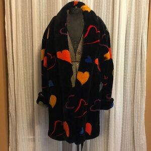 Black Donnybrook Faux Fur Coat